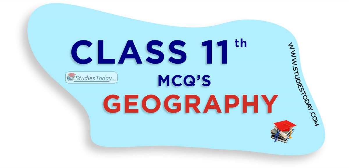 MCQ Class 11 Geography With Answers Pdf Download